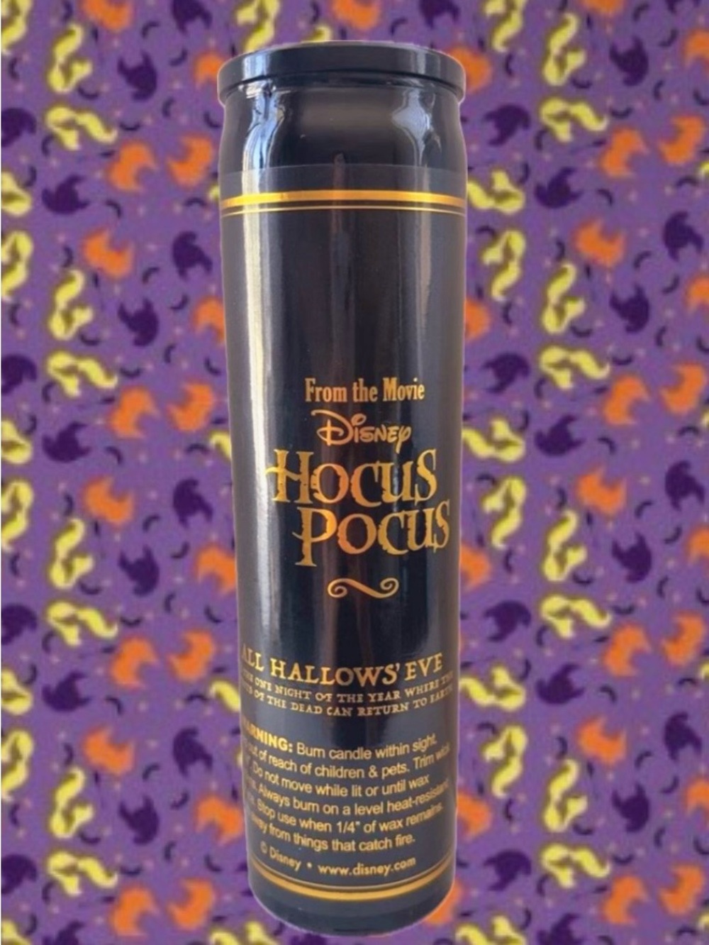 Disney Hocus Pocus “ I lit the black flame candle” Candle